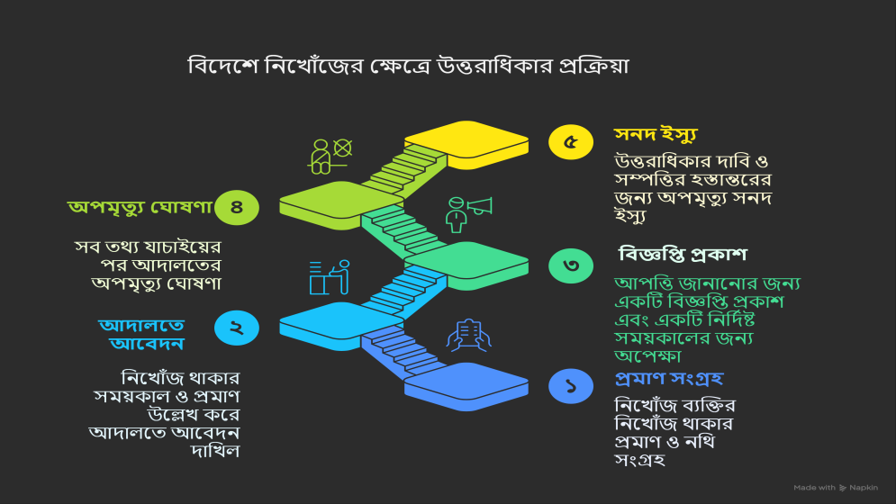 প্রবাসে নিখোঁজ, অপমৃত্যু সনদের মাধ্যমে উত্তরাধিকার